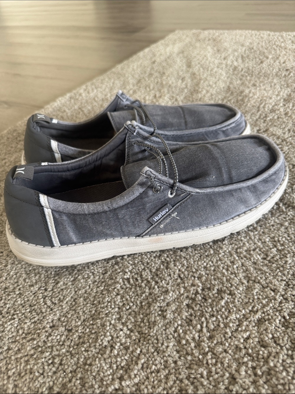 Hurley Laguna Men’s 13 Casual Ultra-Lightweight Breathable Canvas Shoe Blue